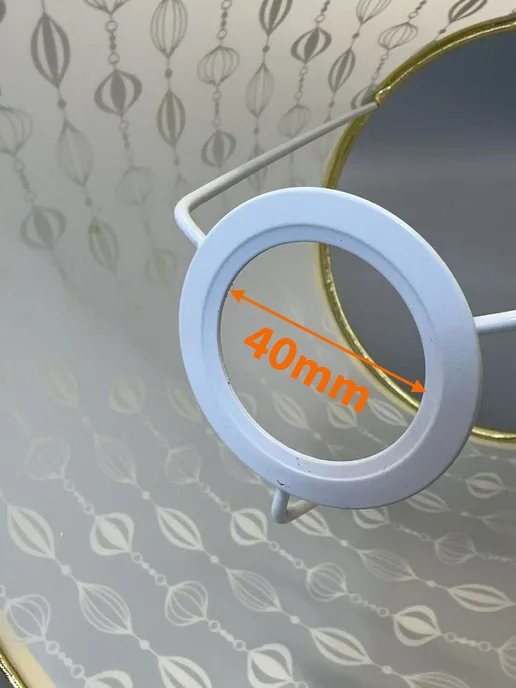 Абажур E27 PVC, золото, ?250мм*Н190мм, золотой, фото 4