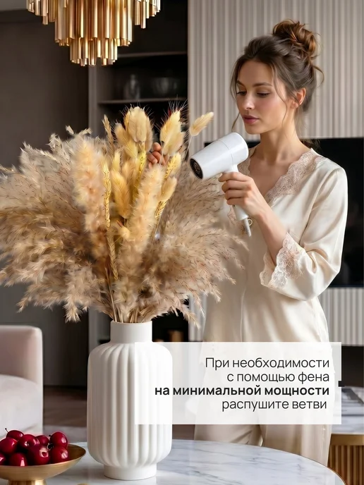 STORVEX Сухоцветы для декора и интерьера натуральные сухие букет, вариант, фото 5