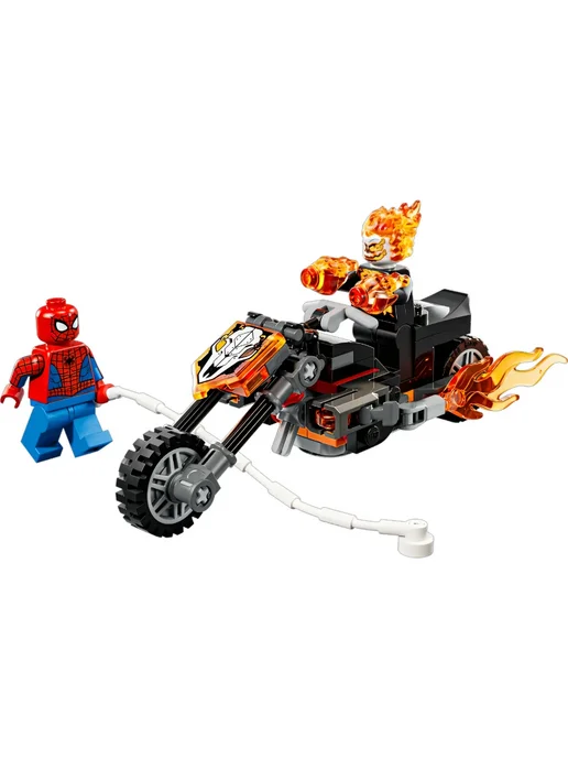 LEGO SH Marvel Человек-паук против Призрачного Гонщика 76335, серый, фото 2