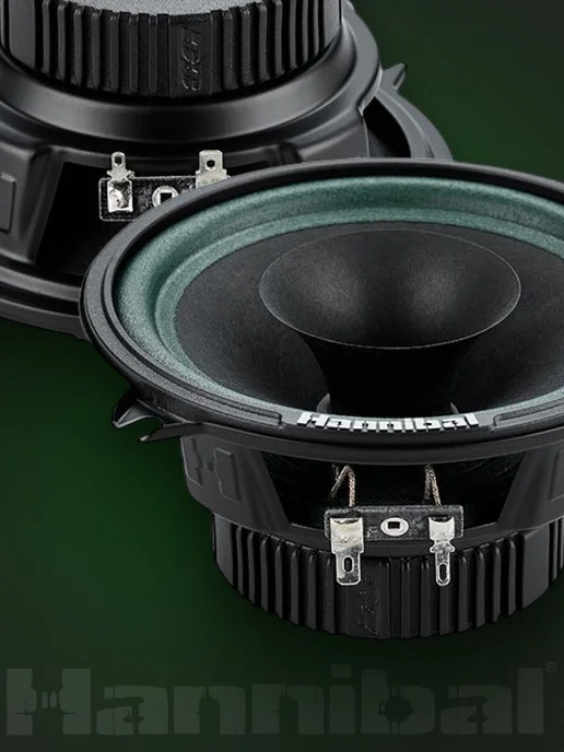 DEAF BONCE Колонки в машину 13 Hannibal HM-50 Lite, черный, фото 7