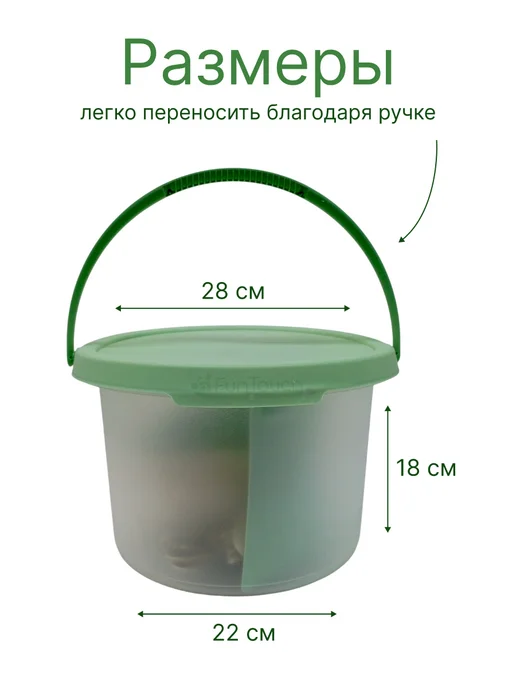 Набор для пикника многоразовый на 4 персоны, зеленый, 22 шт, фото 7