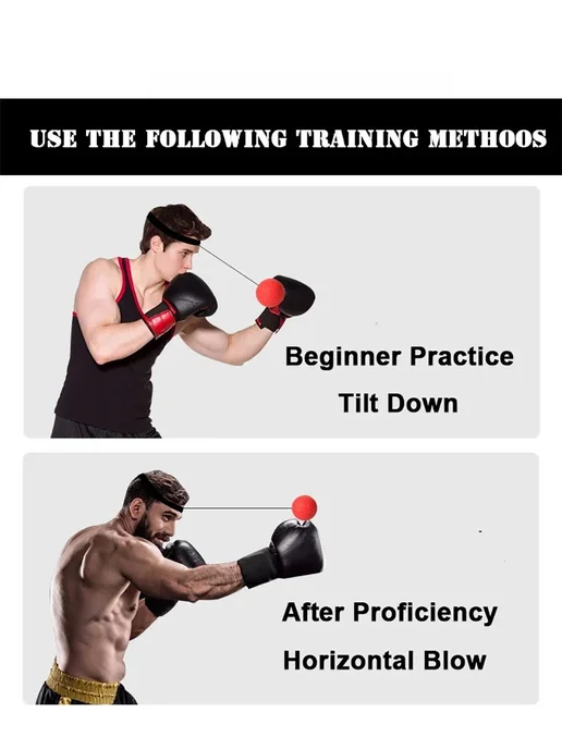 Боксерский мяч на резинке Красный, зеленый