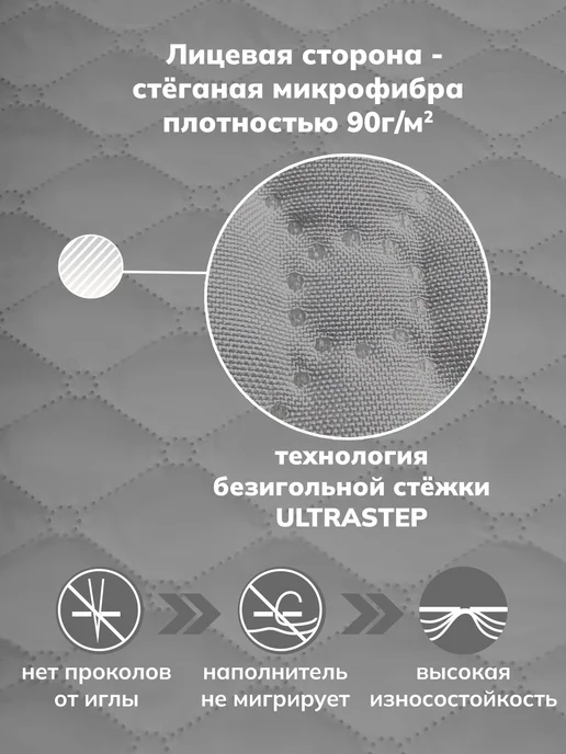 GOLDTEX hometextile Наматрасник 120х200, 180x200, фото 2