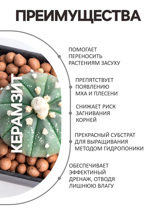 Рецепты дедушки Никиты Керамзит дренаж, фракция 5-10 мм, 5 л, 1 л, фото 5