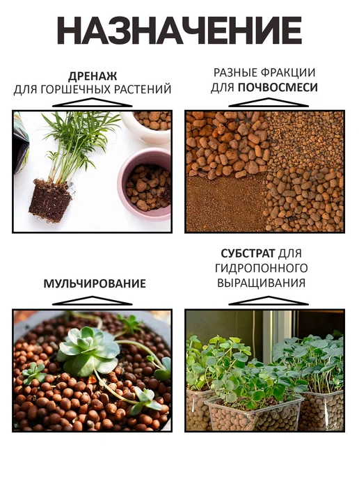 Рецепты дедушки Никиты Керамзит дренаж, фракция 5-10 мм, 5 л, 1 л, фото 8