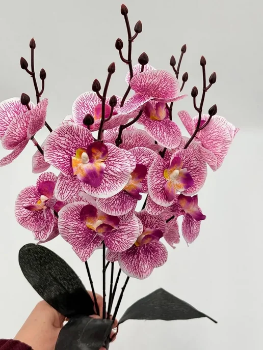 BELLIS Искусственные орхидеи букет на кладбище ритуальные цветы, вариант, фото 4