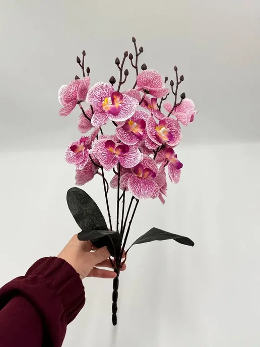 BELLIS Искусственные орхидеи букет на кладбище ритуальные цветы, вариант, фото 6