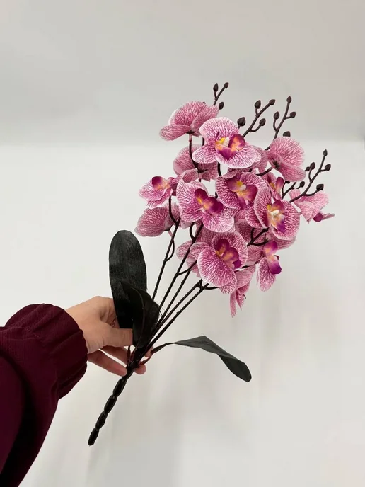BELLIS Искусственные орхидеи букет на кладбище ритуальные цветы, вариант, фото 7
