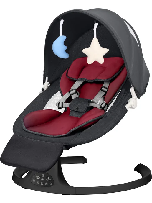 DearestBaby Электрокачели для новорожденных, электро-шезлонг, черный, фото 4