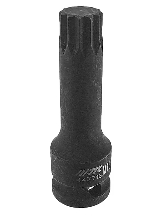 JTC Головка торцевая ударная SPLINE 1 2" M16, JTC-447716, черный, фото 3