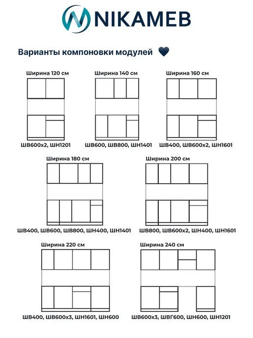 Nikameb Навесной кухонный модуль Эстер, МДФ, 60х32х72 см, 60x32x72 см, фото 7