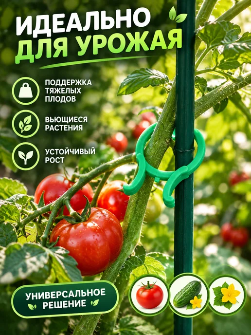 Greengo Крепления для растений многоразовые 50 шт, 50 шт, фото 3