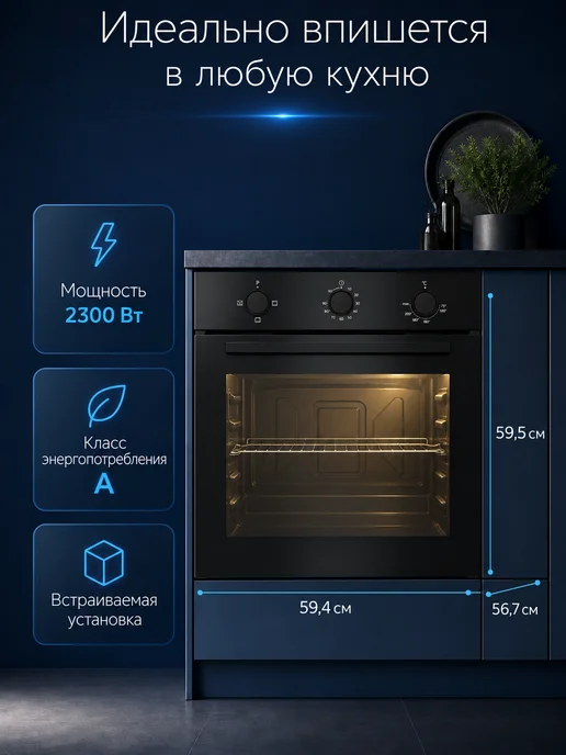 Beko Духовой шкаф BF60T3331B электрический встраиваемый, вариант, фото 5