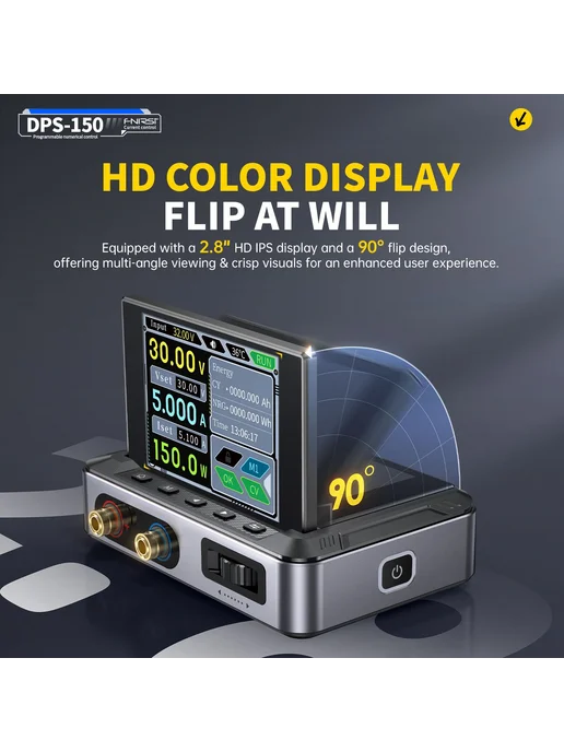 Лабораторный блок питания DPS-150 Серый металлик, серый, фото 2