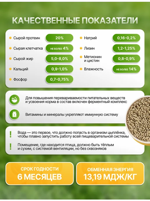Белгородские корма Комбикорм для бройлеров от 29 дней и старше 5 кг, 5 кг, фото 2