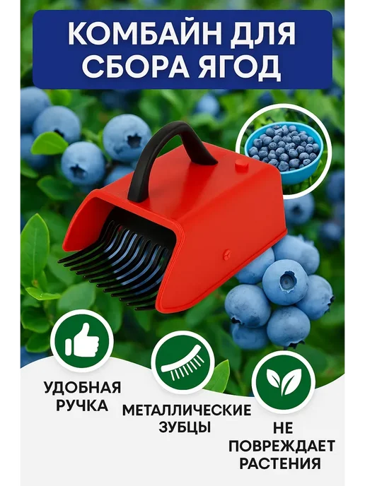 Зозоля Ягодосборник ручной для черники, черный, фото 2