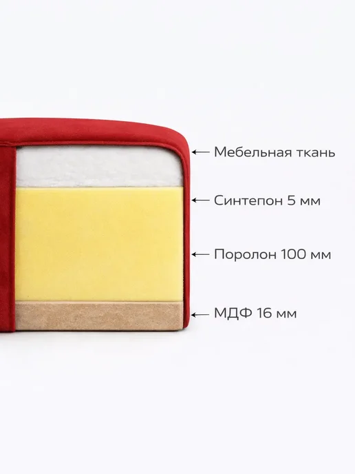 Wood Mark Сиденье для барного стула, красный, фото 6