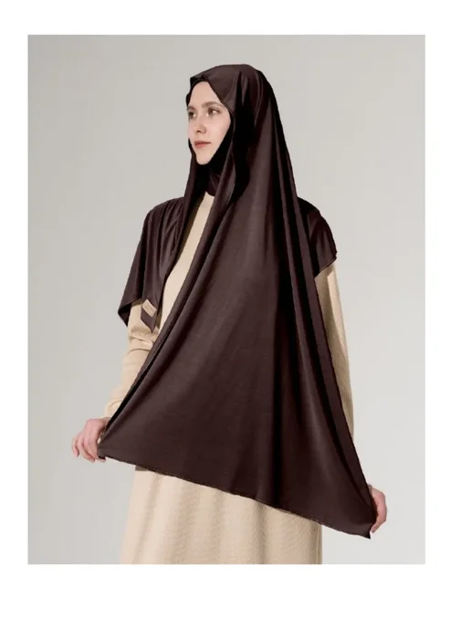 Muslim Dress Хиджаб мусульманский шарф калифорния, коричневый, фото 5