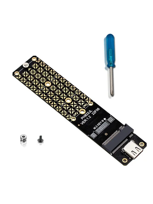 Адаптер M.2 NVME USB 3.2 B Ключ 10 Гбит с SSD Type C, вариант, фото 5