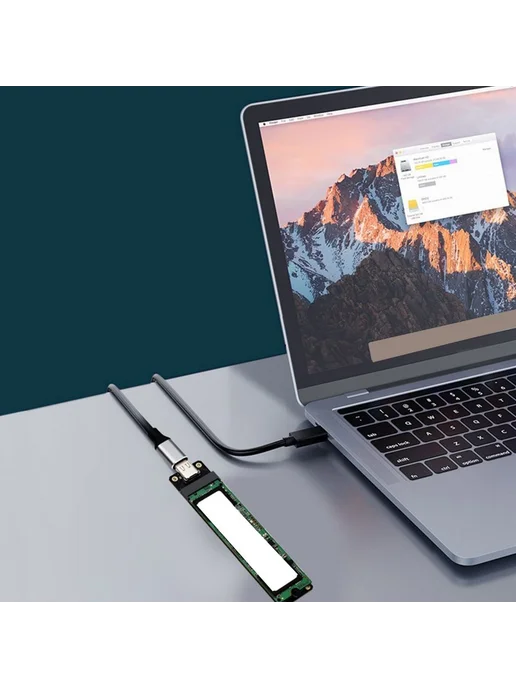 Адаптер M.2 NVME USB 3.2 B Ключ 10 Гбит с SSD Type C, вариант, фото 7
