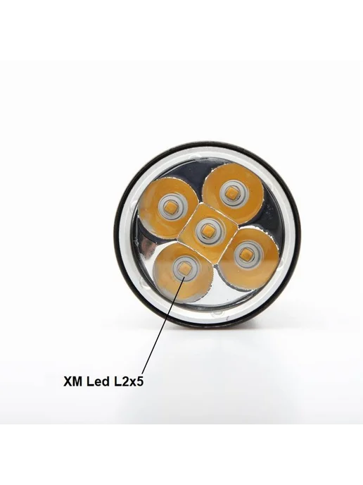 Подводный фонарь L2X5 5000лм IPX8 Желтый, 2x5, фото 2