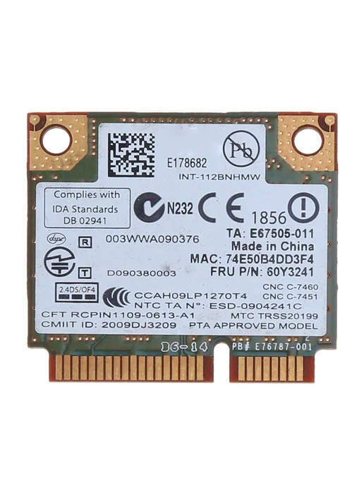 Wi-Fi карта Mini PCI-E Intel Centrino Wireless-n 112BNHMW, вариант, фото 8