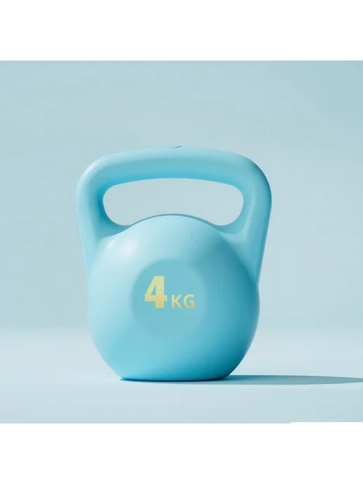 Kettlebell водяная г 'иря для фитнеса, 4 кг, синяя, антискль, 4 кг, фото 4