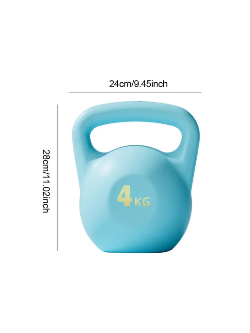 Kettlebell водяная г 'иря для фитнеса, 4 кг, синяя, антискль, 4 кг, фото 6