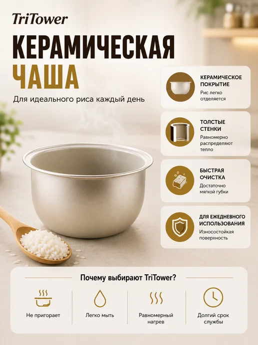 Рисоварка электрическая 1,6л, 1,6 л, фото 2