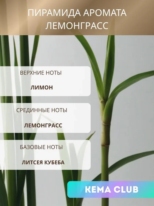 Кема Клаб 45гр.Лемонграсс, Отдушка для свечей и мыла, 45 г, фото 2