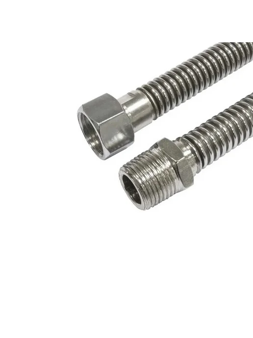 Overcon Подводка для газовых приборов 1 2", L = 0,6 м гайка штуцер, 2 л, 0,6 м, фото 3