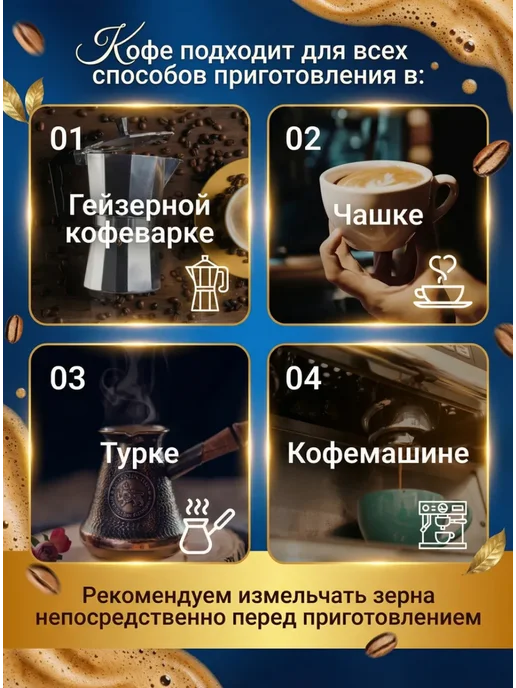 Movenpick Кофе в зернах арабика 1 кг МОВЕНПИК Crema, 1 кг, фото 3