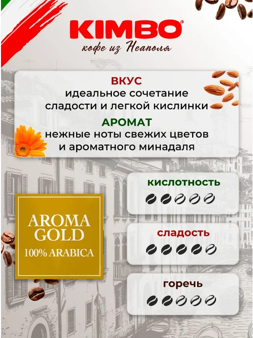Movenpick Кофе в зернах Кимбо Арабика 100 % Aroma Gold 1 кг, 1 кг, фото 2