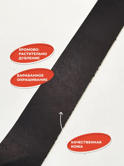 Полоска из натуральной кожи 25мм темно-синий, синий, фото 2