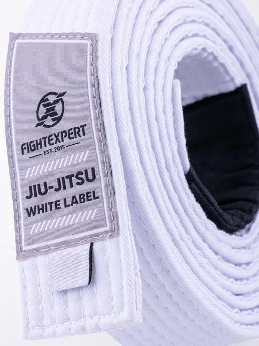 Fight Expert Пояс для джиу-джитсу FIGHTEXPERT SQ белый, белый