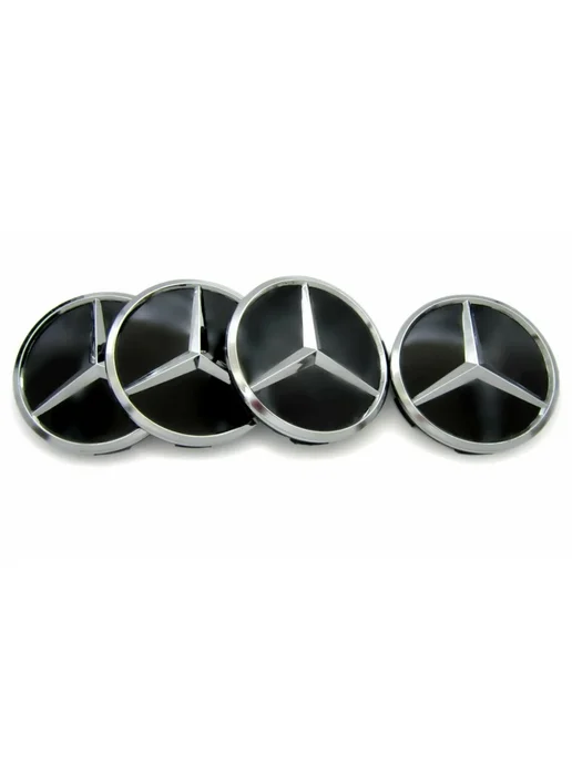 Нет бренда Колпачки на диски (ступицы) Mercedes-Benz, 7,5см, 4шт, 4 шт, фото 3