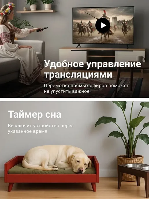 Витязь Телевизор на кухню 40 D40FN01BF, черный, фото 4