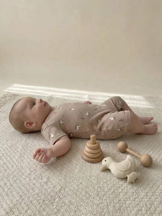 Dartykids Песочник для новорожденных, бежевый, фото 5