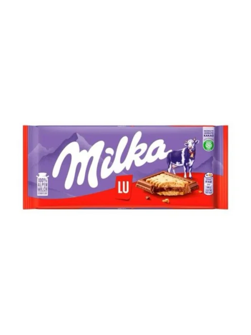 milka Молочный шоколад Милка Лу с печеньем 3 шт, 3 шт, фото 2