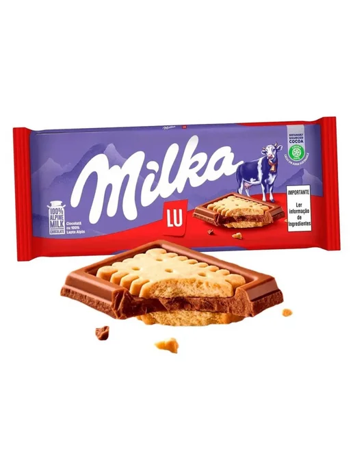 milka Молочный шоколад Милка Лу с печеньем 3 шт, 3 шт, фото 3