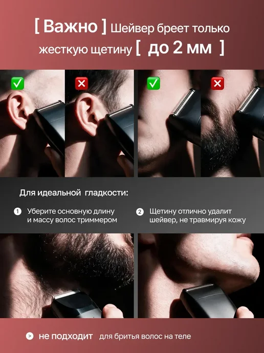VGR Беспроводная мужская электробритва Шейвер, серый, фото 3