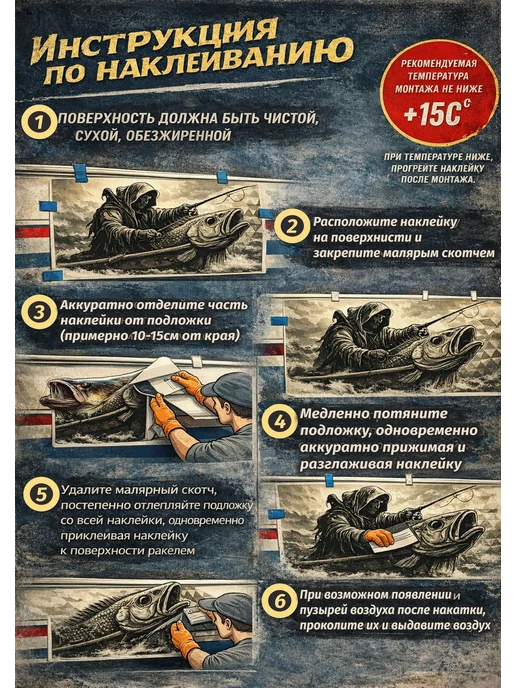 Наклейка на лодку 200 х 35 см голубой комплект 2шт, 200x35 см, 2 шт, фото 3