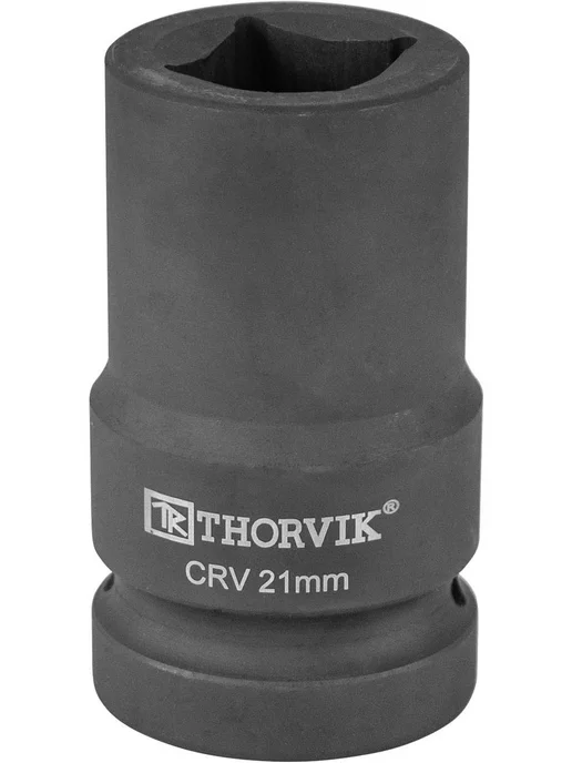 THORVIK Головка 4-х гр. для ручн. гайков. 1" 21мм. SWS001121, черный, фото 3
