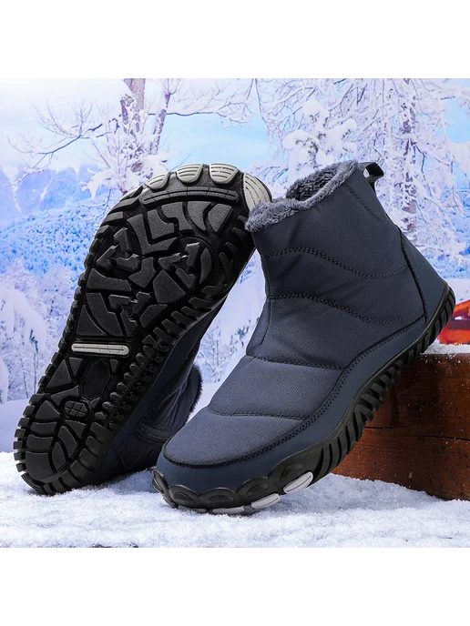 Зимние ботинки Snow для мужчин, нескользкие, для походов (Da, синий, фото 2