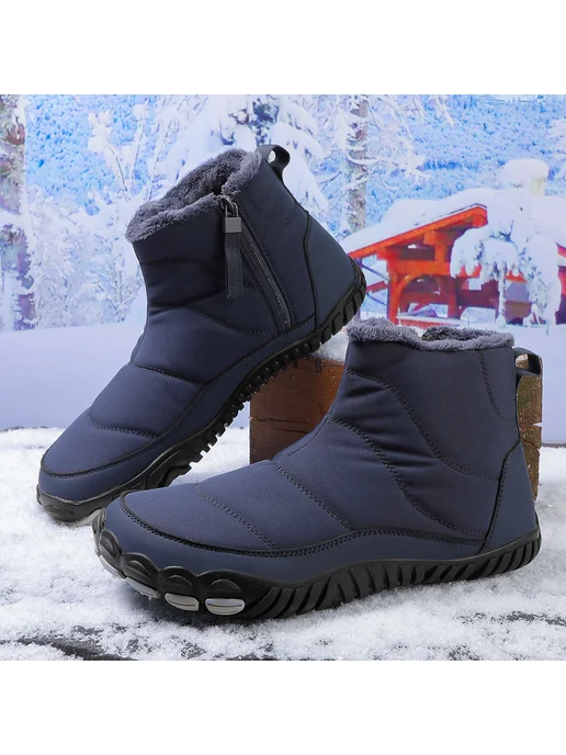 Зимние ботинки Snow для мужчин, нескользкие, для походов (Da, синий, фото 3