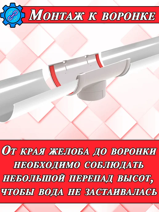 Grand Line Желоб водосточный d 120 мм зеленый 1,5 м 2 штуки, 1,5 м, фото 7