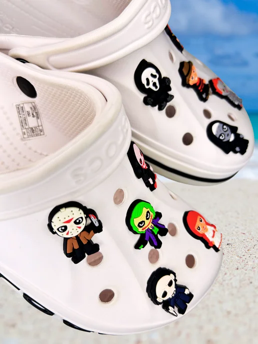 Дзябитсы Jibbitz на crocs Ужасы Ужастики, черный, фото 5
