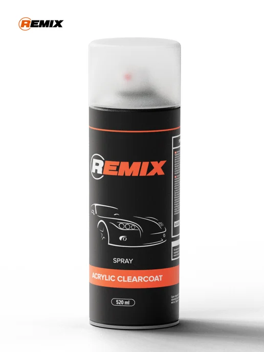 Remix Лак акриловый 1К высокоглянцевый для автомобиля 520 мл, 520 мл, фото 7