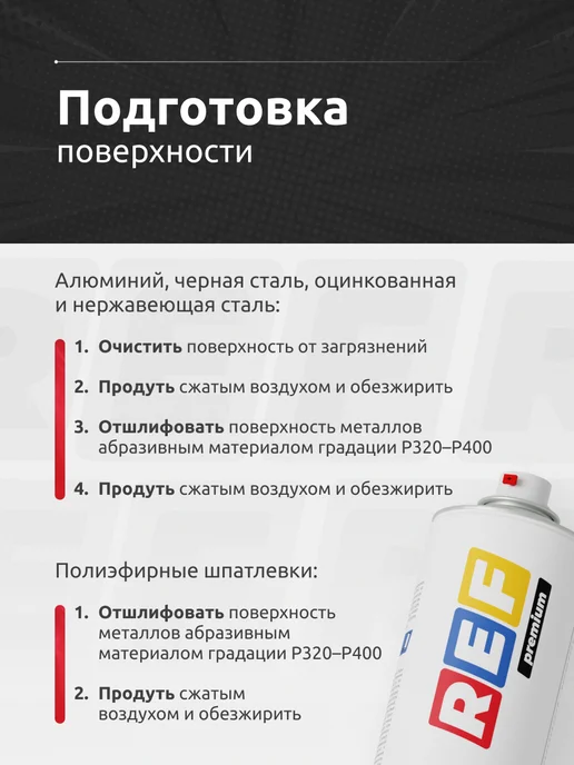 Ref Грунт акриловый 1К антикоррозийный для авто 520 мл, 520 мл, фото 7