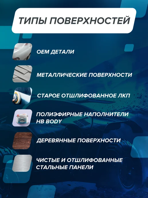 HB BODY Грунт автомобильный 1К алкидный серый, 1кг, 1 кг, фото 3